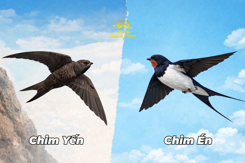 chim yến và chim én có giống nhau không