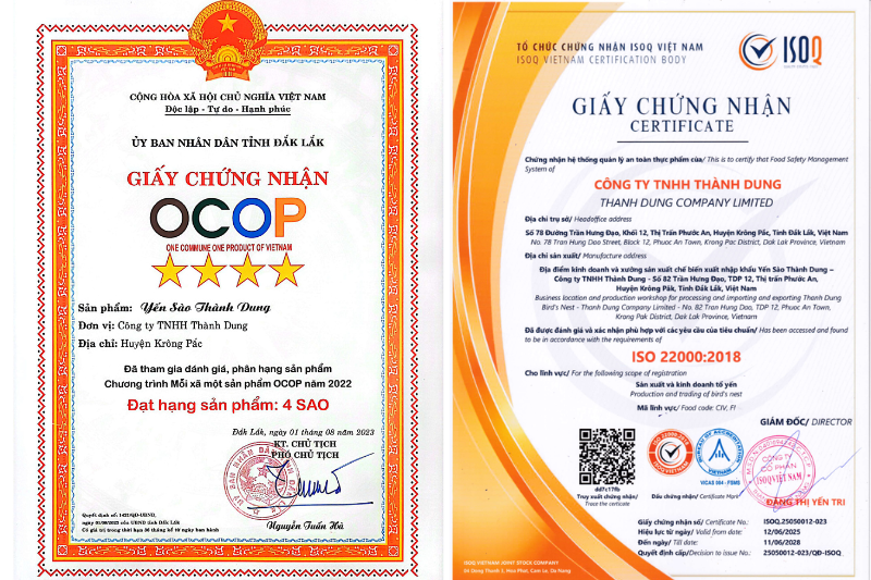tổ yến hay chân yến cái nào tốt hơn